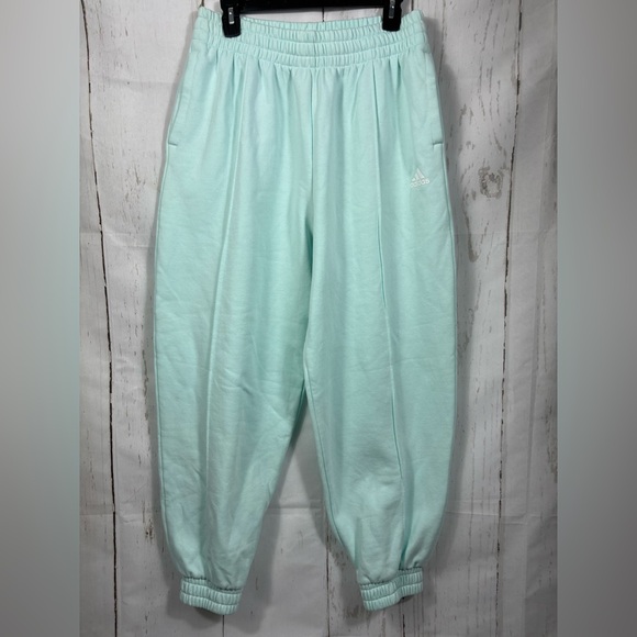 adidas Pants - Women's Adidas Essential Studio Fleece Pants Joggers Relaxed Fit